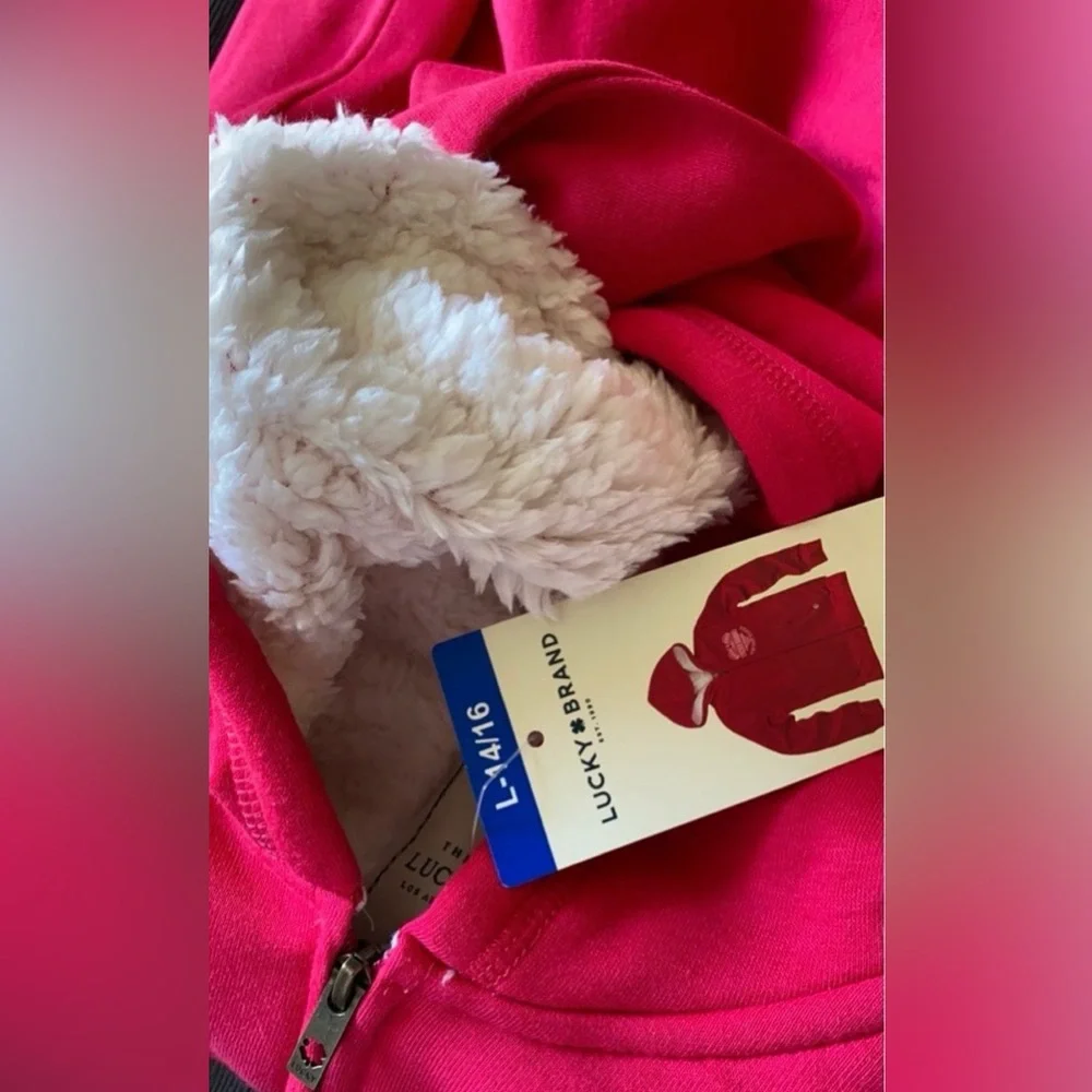 Lucky Brand Kids Pink Hoodie 14-16Y